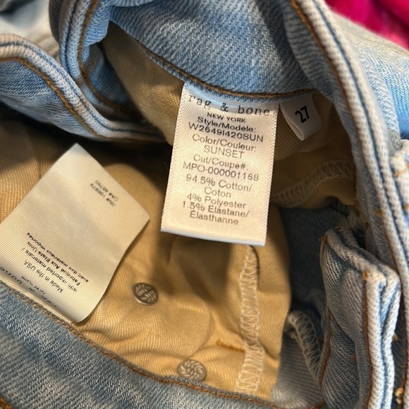 Rag & Bone Nina High Rise Ankle Flare Jeans in Sunset Size 27 - Picture 10 of 10